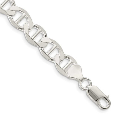 Image of Sterling Silver 8.9mm Flat Anchor Chain QLFA180-8