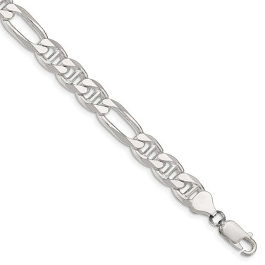 Image of Sterling Silver 7.75mm Figaro Anchor Chain QAF220-7