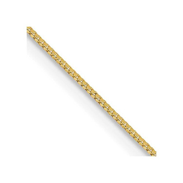 Image of 10k Yellow Gold .5mm Box Chain 10KPE1-24