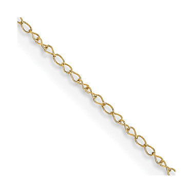 10k Yellow Gold .42mm Carded Curb Chain 10K6CY-16