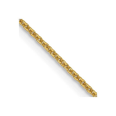 Image of 14K Yellow Gold 16 inch .9mm Cable with Lobster Clasp Chain Image of 14K Yellow Gold 16 inch .9mm Cable with Lobster Clasp Chain