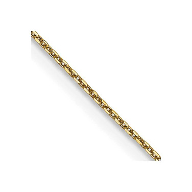 Image of 14K Yellow Gold 16 inch .65mm Diamond-cut Round Open Link Cable with Lobster Clasp Chain