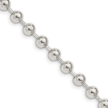 Image of Sterling Silver 5mm Beaded Chain QK84-20
