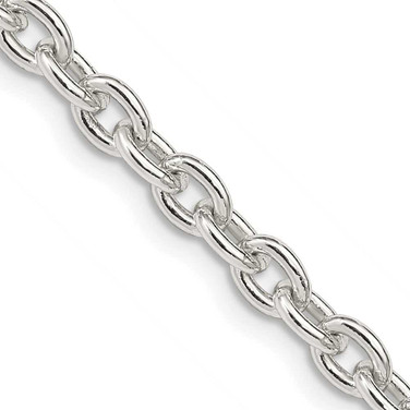 Image of Sterling Silver 4.5mm Cable Chain QCL120-30 Image of Sterling Silver 4.5mm Cable Chain QCL120-30