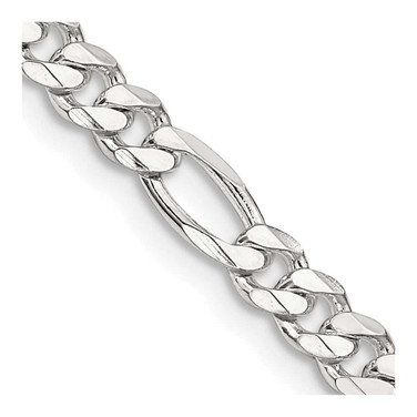 Image of Sterling Silver 4.5mm Figaro Chain QFG120-22
