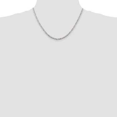 Image of Sterling Silver 2.5mm Byzantine Chain QBZ060-18