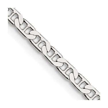 Image of Sterling Silver 3mm Flat Anchor Chain QAN080-30