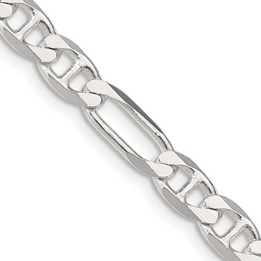 Image of Sterling Silver 5.5mm Figaro Anchor Chain QAF150-22