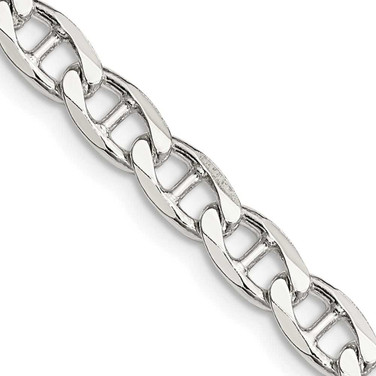 Image of Sterling Silver 5.7mm Flat Cuban Anchor Chain QFAN150-18