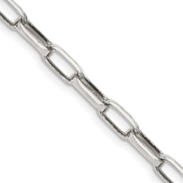 Image of Sterling Silver 5mm Elongated Open Link Chain QFC102-20