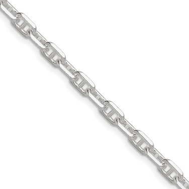 Image of Sterling Silver Polished and Diamond-cut 4.75mm Marine Link Chain QMA120-16