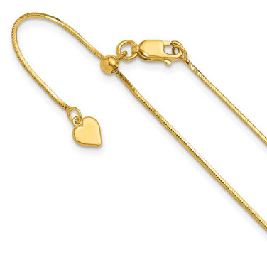 Image of Sterling Silver Gold-plated Adjustable 1mm Diamond-cut Square Snake Chain FC66-30 Image of Sterling Silver Gold-plated Adjustable 1mm Diamond-cut Square Snake Chain FC66-30