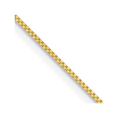 Image of 10k Yellow Gold .7mm Box Chain 10KPE2-20
