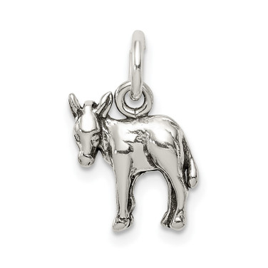 Sterling Silver Antiqued Donkey Charm