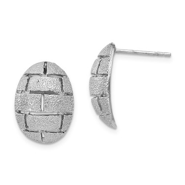 Sterling Silver Textured Post Earrings