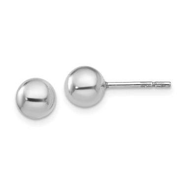 Image of 6mm Sterling Silve 6mm Polished Ball Post Earrings