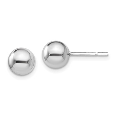 Image of 7mm Sterling Silve 7mm Polished Ball Post Earrings