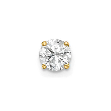 Image of 6mm 14K Yellow Gold Single Stud Diamond Earrings XA9AA-S