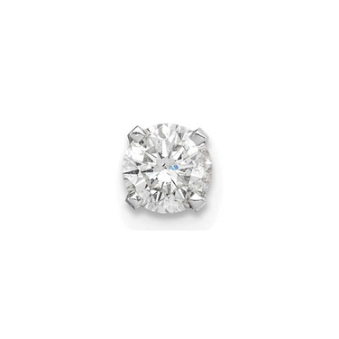 Image of 6mm 14k White Gold AA Quality Complete Diamond Stud Earrings XW8AA-S