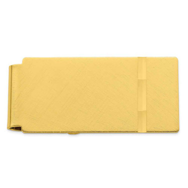 Image of Gold-plated Kelly Waters Florentine Satin Hinged Money Clip