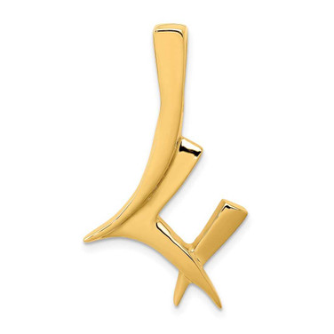 Image of 14K Yellow Gold Fancy Polished Slide Pendant