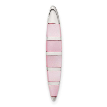 Image of Sterling Silver Pink Mother of Pearl Pendant QP517