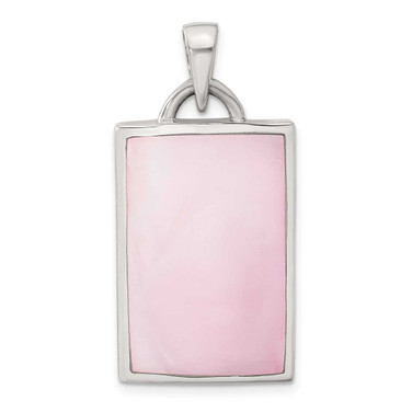 Image of Sterling Silver Pink Mother of Pearl Pendant QP530