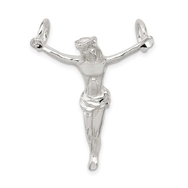 Image of Sterling Silver Corpus (Crucified Christ) Pendant QC531
