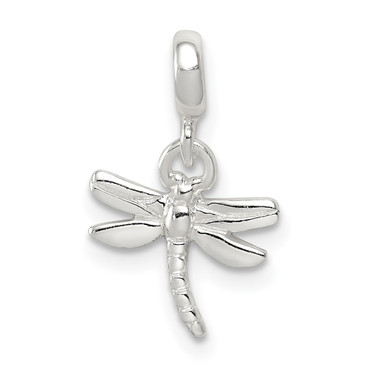 Sterling Silver Dragonfly Enhancer Pendant
