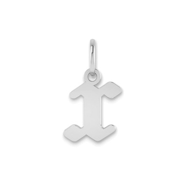 Image of Sterling Silver Rhodium-plated Lower case Letter X Initial Charm XNA1383SS/X