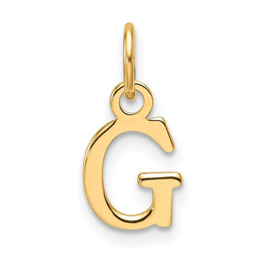 Image of 14k Yellow Gold Cutout Letter G Initial Charm XNA1466Y/G