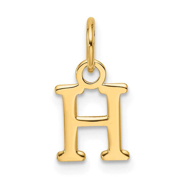 Image of 14k Yellow Gold Cutout Letter H Initial Charm XNA1466Y/H