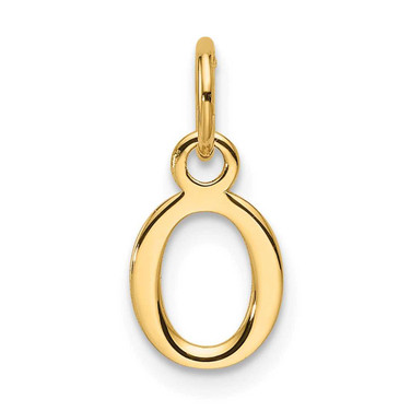 Image of 14k Yellow Gold Cutout Letter O Initial Charm XNA1466Y/O