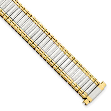 12-15mm Two-tone ThinFlexo Sanded/Mirror Expansion Watch Band