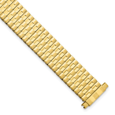 12-16mm Gold-tone ThinFlexo Satin/Mirror Expansion Watch Band