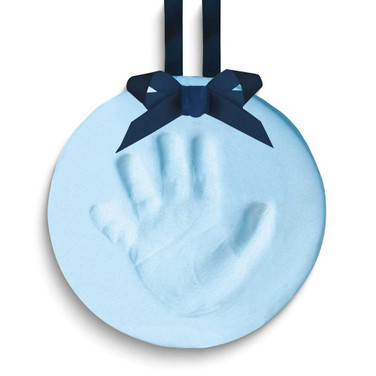 Image of Blue Babyprints Keepsake Blue (year round) Ornament with Clay, Tools, and Instructions