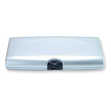 Image of Silver-tone ABS Smart(r) Large Jewelry Case with Tangle-Free Soft Peg System for Necklaces