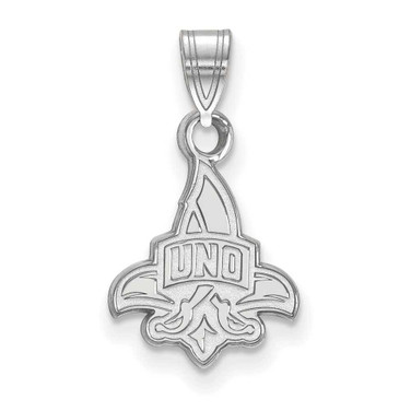 Image of 10K White Gold University of New Orleans Small Pendant by LogoArt