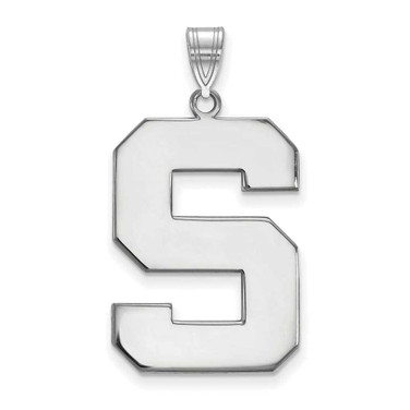 Image of 10K White Gold Michigan State University XL Pendant by LogoArt (1W005MIS) Image of 10K White Gold Michigan State University XL Pendant by LogoArt (1W005MIS)