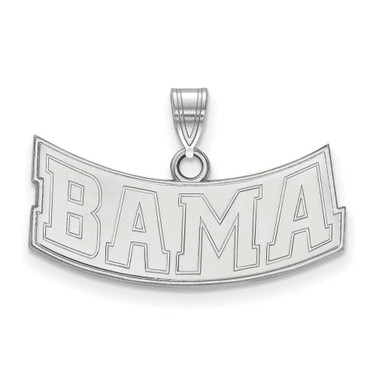 Image of 10K White Gold University of Alabama Small Pendant by LogoArt (1W072UAL) Image of 10K White Gold University of Alabama Small Pendant by LogoArt (1W072UAL)