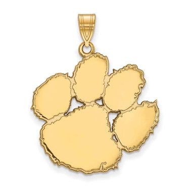 Image of 10K Yellow Gold Clemson University XL Pendant by LogoArt