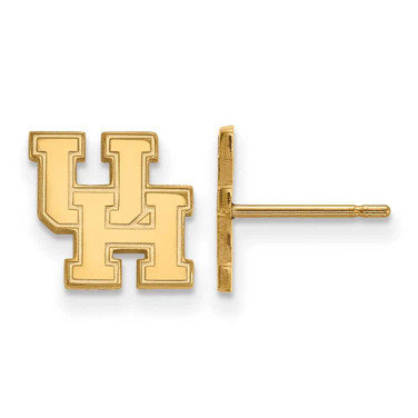 Image of 10K Yellow Gold University of Houston X-Small Post Earrings by LogoArt