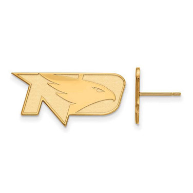 Image of 10K Yellow Gold University of North Dakota Small Post Earrings by LogoArt