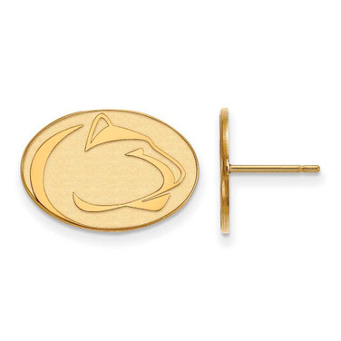 Image of 10K Yellow Gold Penn State University Small Post Earrings by LogoArt