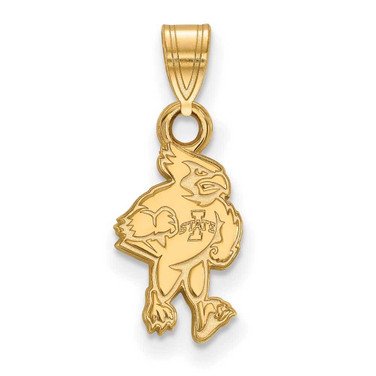 Image of 10K Yellow Gold Iowa State University Small Pendant by LogoArt (1Y016IAS)