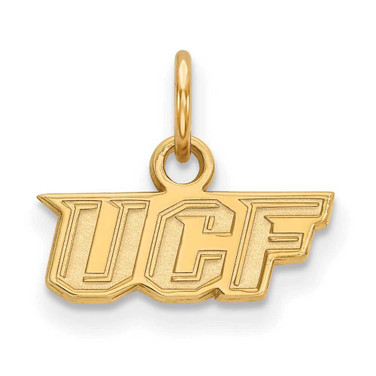Image of 10K Yellow Gold University of Central Florida X-Small Pendant LogoArt (1Y024UCF)