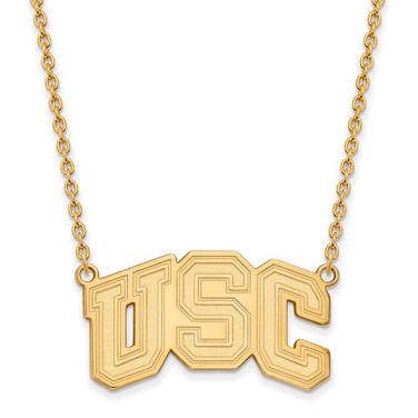 Image of 18" 10K Yellow Gold University of Southern California Necklace LogoArt 1Y032USC-18