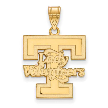 Image of 10K Yellow Gold University of Tennessee Large Pendant by LogoArt (1Y046UTN)