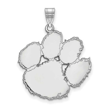 Image of 14K White Gold Clemson University XL Pendant by LogoArt