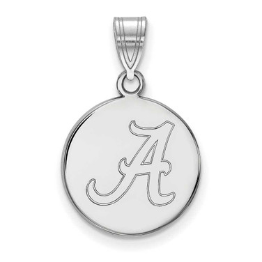 Image of 14K White Gold University of Alabama Medium Disc Pendant by LogoArt (4W039UAL) Image of 14K White Gold University of Alabama Medium Disc Pendant by LogoArt (4W039UAL)